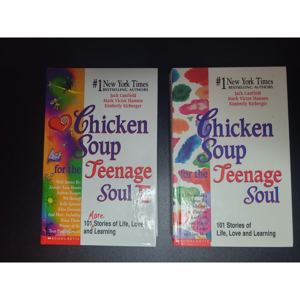 Lot of 2 Hardcover Chicken Soup for the Soul-Christian soul Teenage soul books